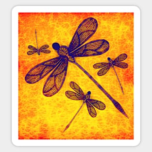 Radioactive dragonflies Sticker